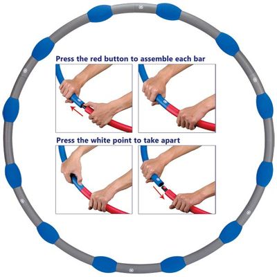 M009 Foam Hu-La Hoop with Foam Massager