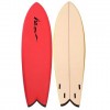 Epoxy soft deck Retro fish surfboard