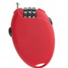 TL956 Versatile application 3 digit Retractable steel cable lock