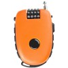 TL981 4 digit Retractable adjustable cable lock