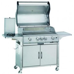 4B Steel Cabinet Trolley with Stainless Steel Hood / 3