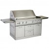 6B Stainless Steel Built-in Grill with Stainless Steel Cart