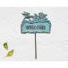 Brass Welcome Garden Sign