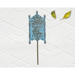Brass Garden Sign