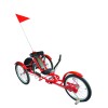 Recumbent folding Tri-cycle