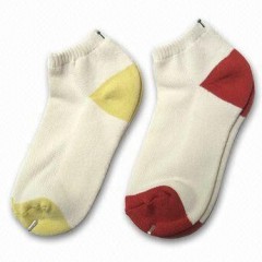 Bamboo Socks In Half Terry With Charcoal In Heel and Toe