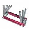 Folding type ball tip hex key set