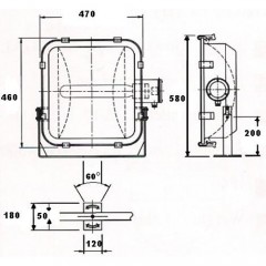 Flood Light Fixture / 2