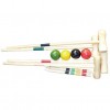 4 PLAYER GARDEN CROQUET GAME SET