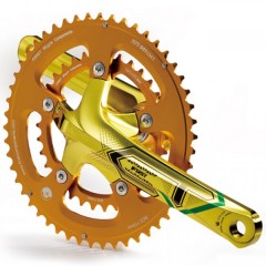 External BB Axle Integrated Double-Chainring Compact Crankset for BB30 / 3