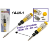 14 IN 1 Extendable Gearless Ratchet Screwdriver  (2031)