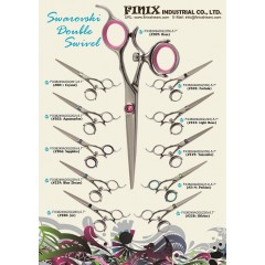 Stainless Steel Hair Scissors with Swivel thumb rings / 2