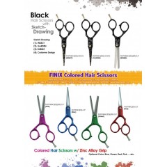 Stainless Steel Hair Scissors with Zinc-Alloy Handles / 2