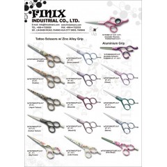 Beauty Aluminium Grip Hair Thinning Scissors with Sakura Style Engranving / 2