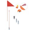 60" two-piece fiberglass flagpole with metal or plastic connectors. (KS-801-1)