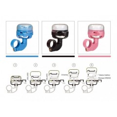 Bike Bells YWS-368 GLITTER BELL PAT / 2