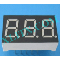 RED 0.36-inch Three Digit LED 7-Segment Display - XL-TD103601