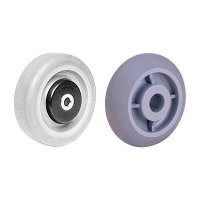 THERMOPLASTIC RUBBER ON POLYOLEFIN CENTER WHEELS