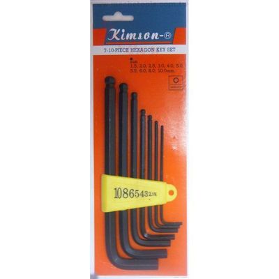 BALL POINT. HEX KEY WRENCH SET