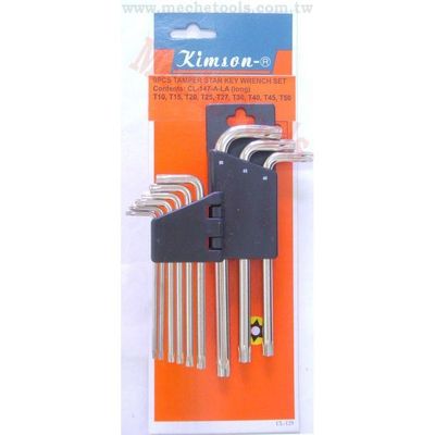 CL-147-2 9PCS (LONG) TAMPER TORX KEY WRENCH SET