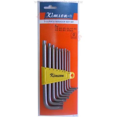 CL-139-2 9PCS (LONG) STAR KEY WRENCH SET