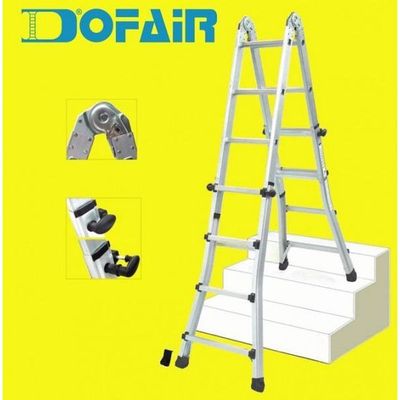 Aluminum Telescopic Folding Ladder : ( Splayed Legs )