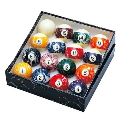 1. E01214 Marble Pool Ball Set, Standard Number