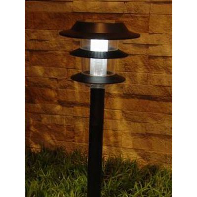 Round Metal Top Solar Light