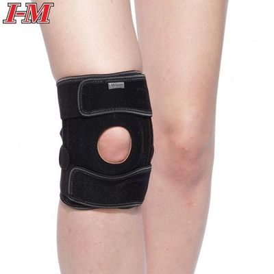 New Ok Elastic Cotton Brace - Knee Support Open Patella w/4 spiral stays ES-7A60