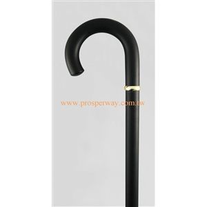 Wooden Canes / Crook Black-WS-BK-CRKBK