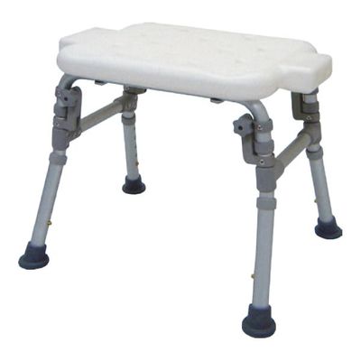 HS7301 Alum. Bath Bench, Parallel Folding Legs