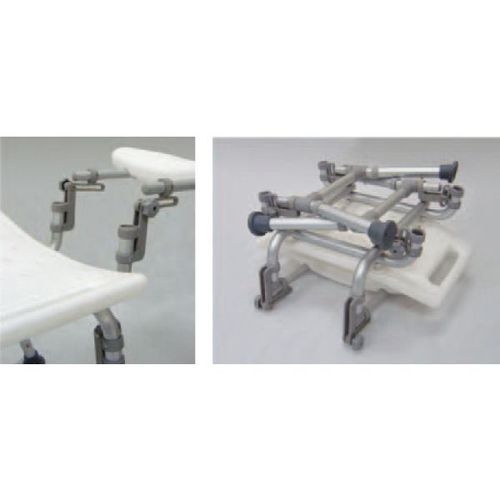 HS9111 Bath Bench, Foldable Back, Parallel Folding Legs / 2