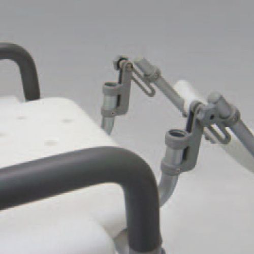 HS7312 Shower Chair, Foldable Back, Flip Arms, Individual Folding Legs / 2