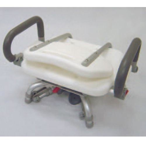 HS7322 Shower Chair, Detachable Back, Flip Arms, Individual Folding Legs / 3
