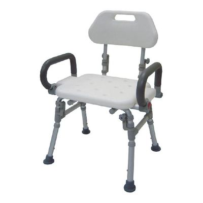 HS9312 Shower Chair, Foldable Back, Parallel Folding Legs