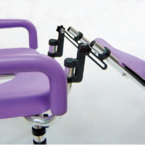 HT5080 Over-Toilet/Shower Chair, Foldable Back, Fixed Arms, / 2