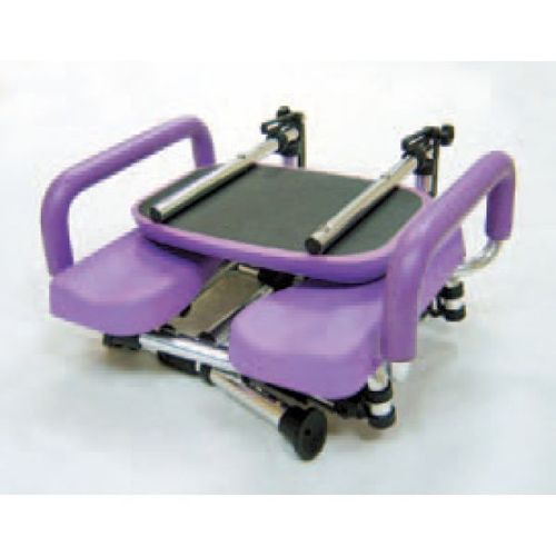 HT5080 Over-Toilet/Shower Chair, Foldable Back, Fixed Arms, / 3
