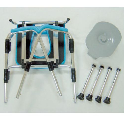 HT2093 Alum. Over-Toilet, Detachable Back, PU Seat, K/D Assembly / 3