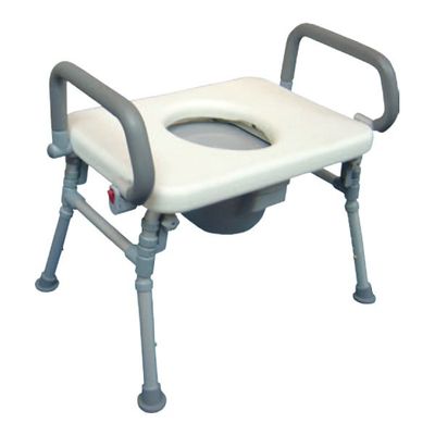 HS9C05S Foldable Commode Chair / Over Toilet Chair With Flip-up Arms