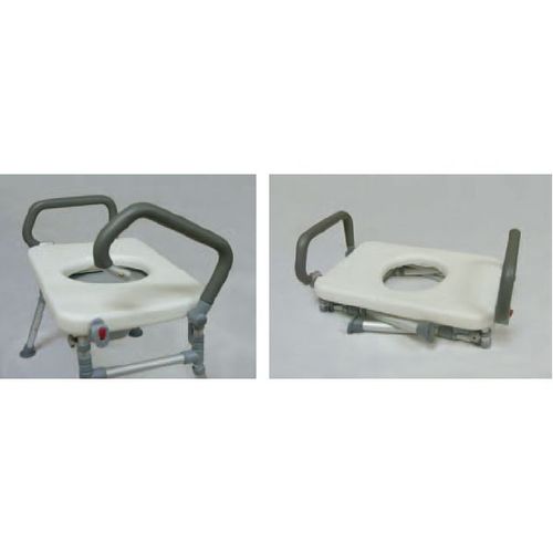 HS9C05S Foldable Commode Chair / Over Toilet Chair With Flip-up Arms / 2