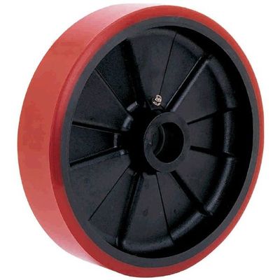 POLYURETHANE ON GLASS FILLED NYLON WHEELS