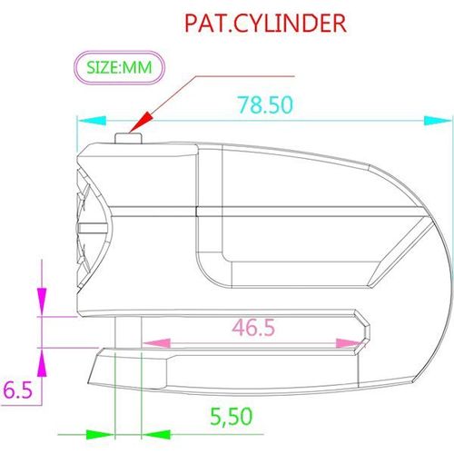 PAT.RESETTABLE COMBINATION DISC LOCK (GHL-706) / 2