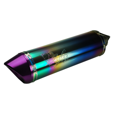 CNC 3D Rainbow Titanium Alloy Exhaust