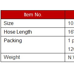 4.5 FOOT AIR PUMP WITH HOSE  (WHITHOUT SPRING) / 2