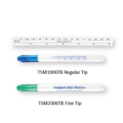 Sugrical Skin Marker With Ruler, Reular Tip ASM1000AM