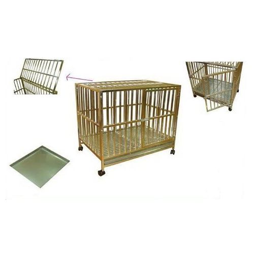 Stainless Steel Dog Cage, Circular tube / 2