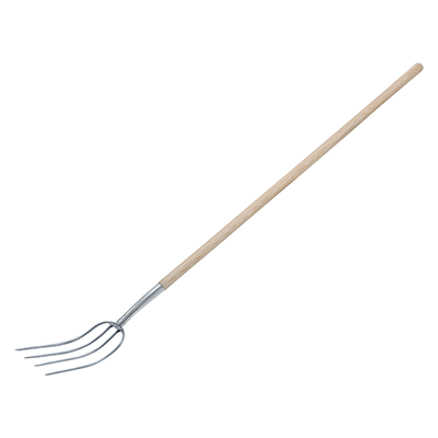 Fork with wood handle