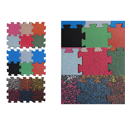 DIY Jigsaw rubber mat for fitness centers BR-001