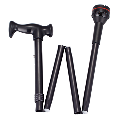 Aluminum foldable and height adjustable cane CK1-41AAA-N005