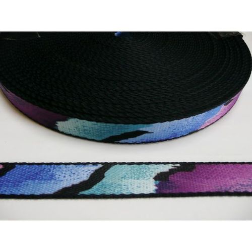 Heat Transfer Printed Webbing, Multicolor, Antique pattern, High quality / 3